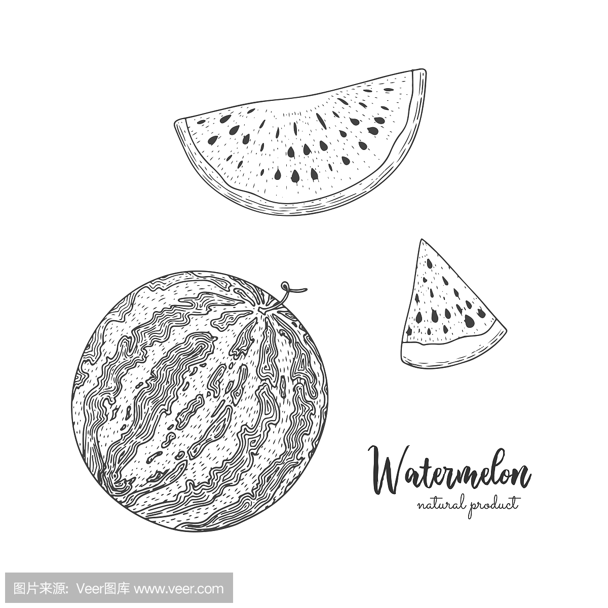 西瓜,无核西瓜,大西瓜,营养成分标签