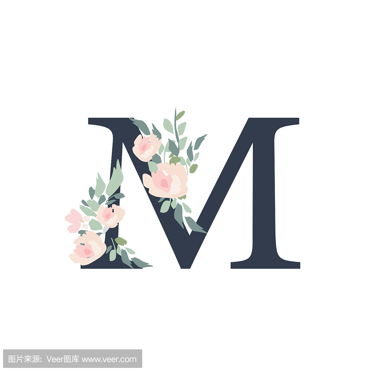 玫瑰,英文字母B,背景分离,美术工艺