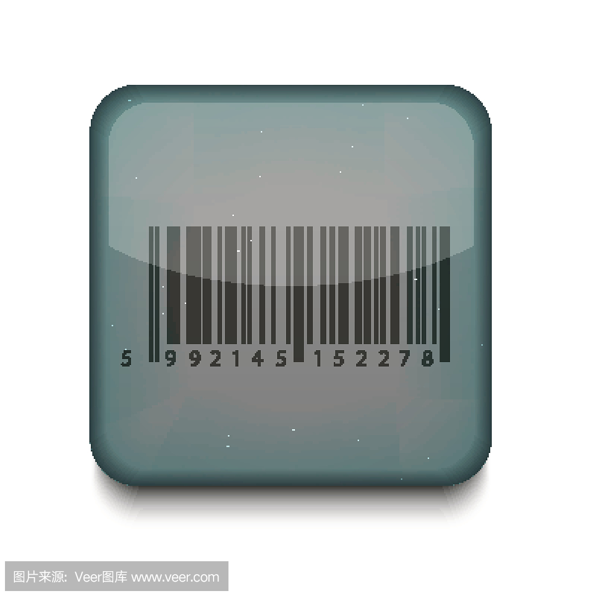 矢量条形码图标。Eps10。易于编辑