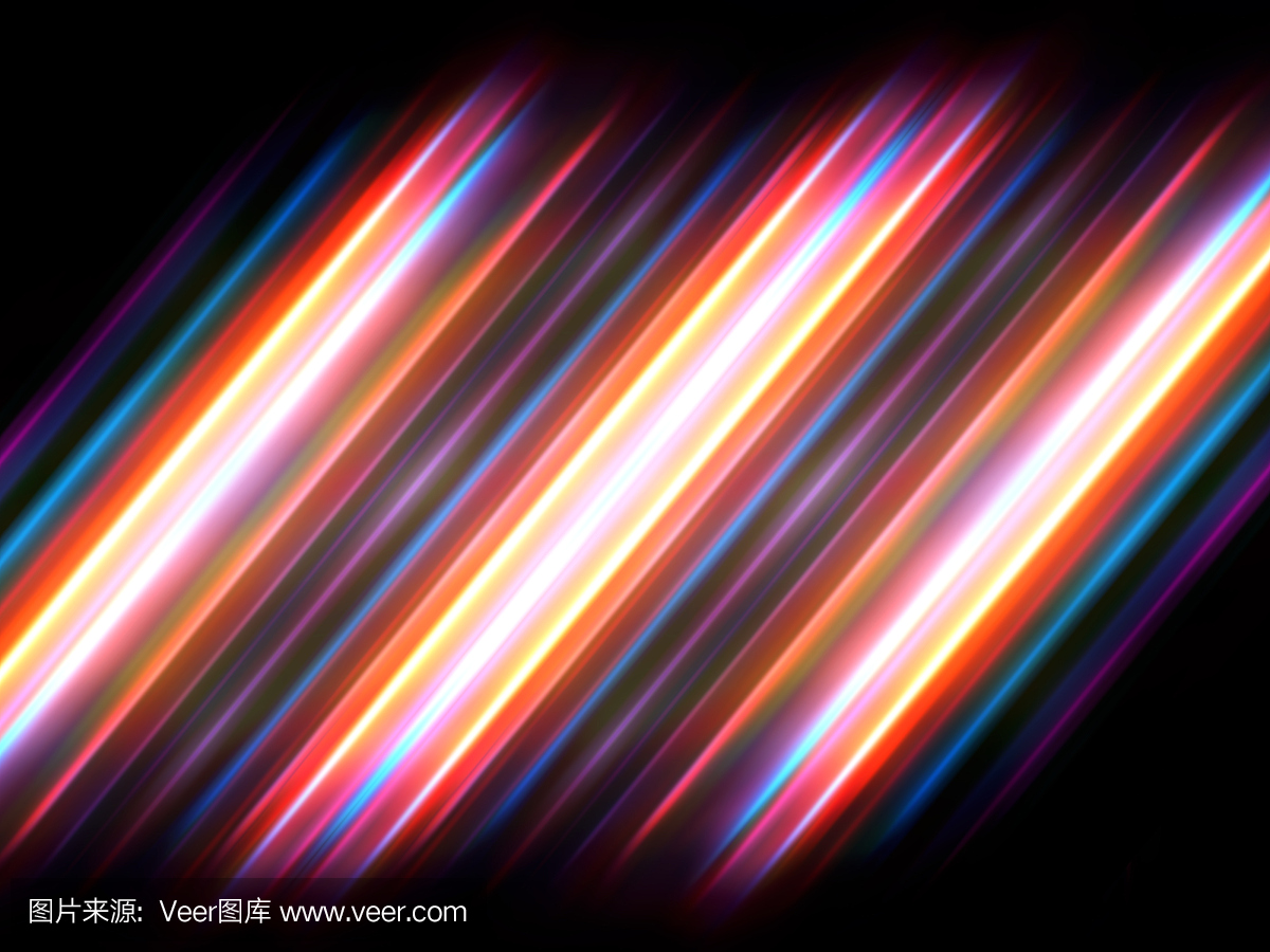 彩色抽象辐射霓虹灯系列