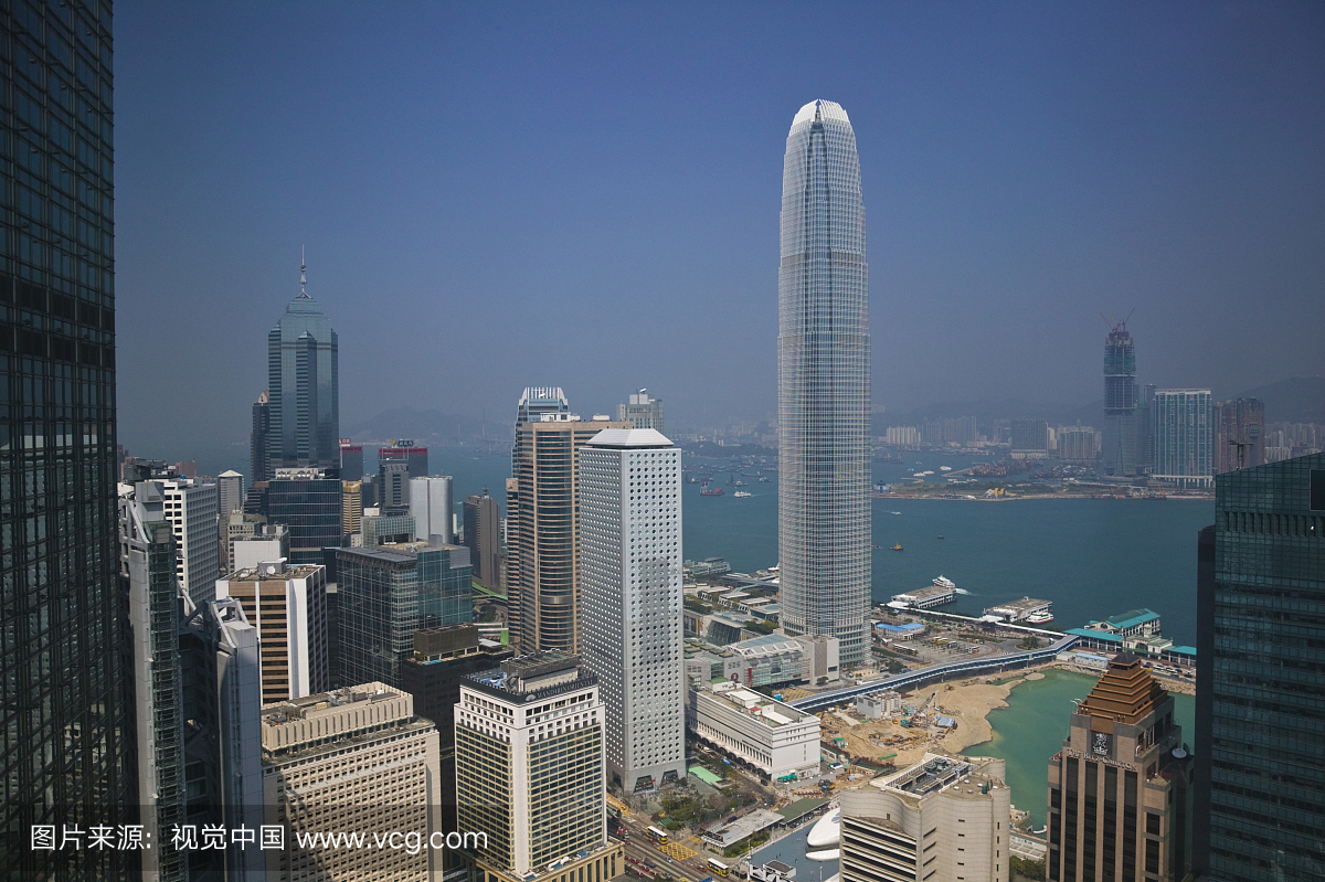 中国,香港,中央,国际金融中心,中国银行大厦雕像
