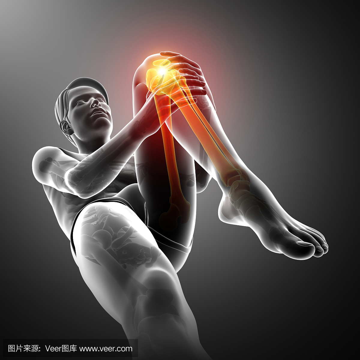 男性膝盖疼痛