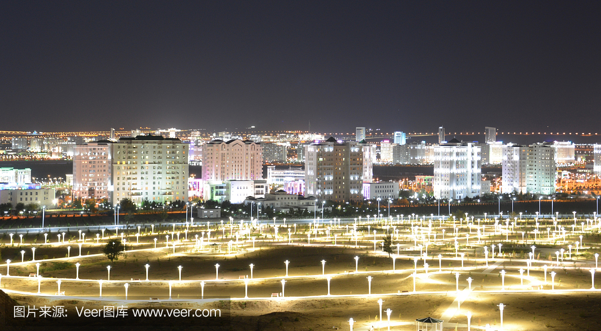 阿什伽巴特夜全景