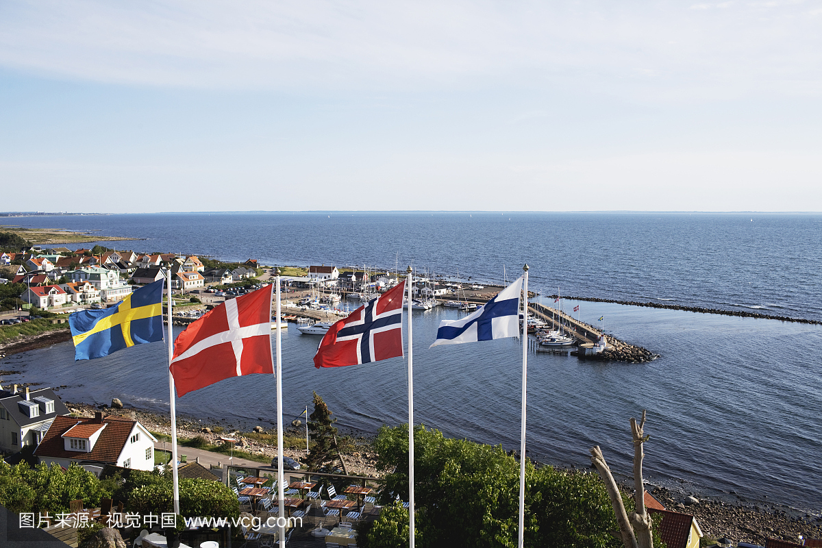 瑞典丹麦挪威人和芬兰国旗瑞典。