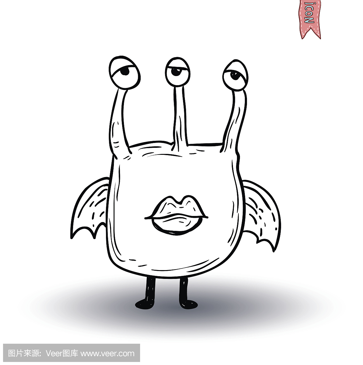 欧戈立峰,吃人魔鬼塔峰,画画,放射警告标志