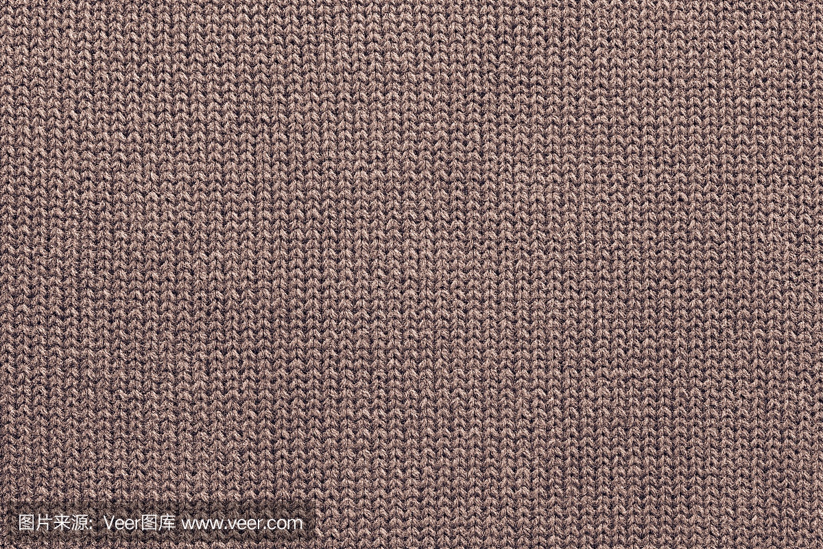 针织深棕色面料的质感