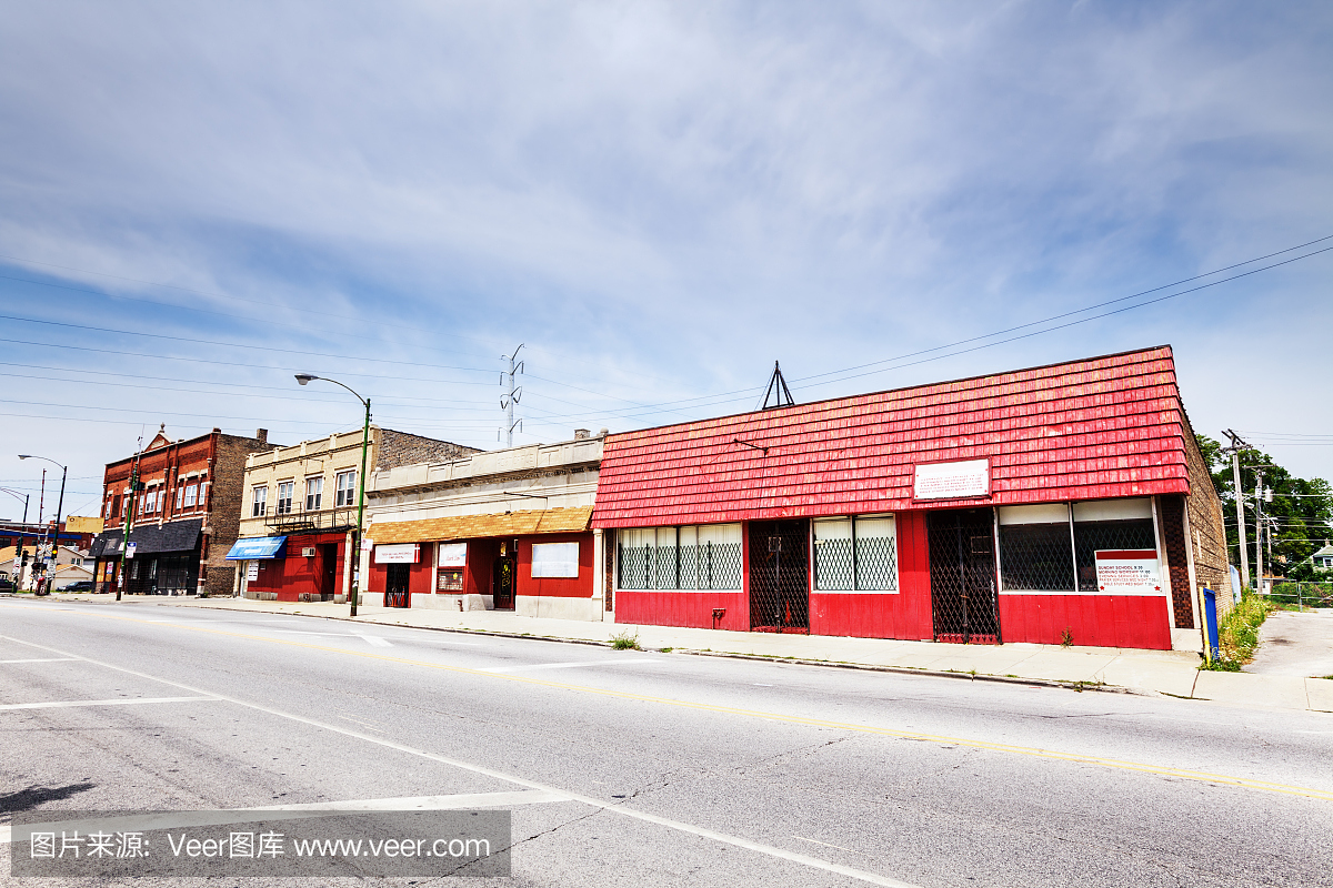 旧商店在华盛顿高地,芝加哥