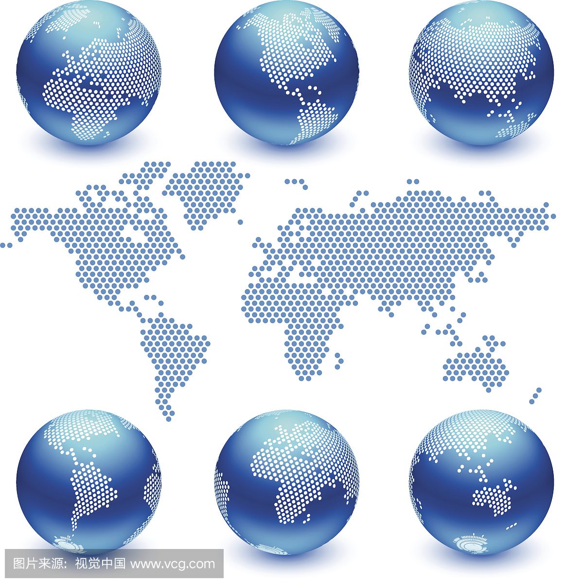 世界地图和地球仪版权费免费矢量艺术