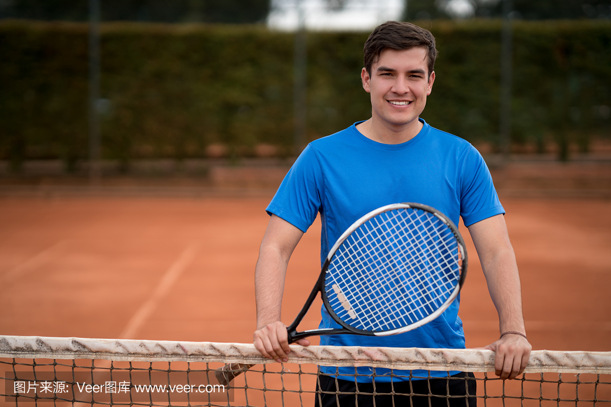 男性网球运动员的肖像