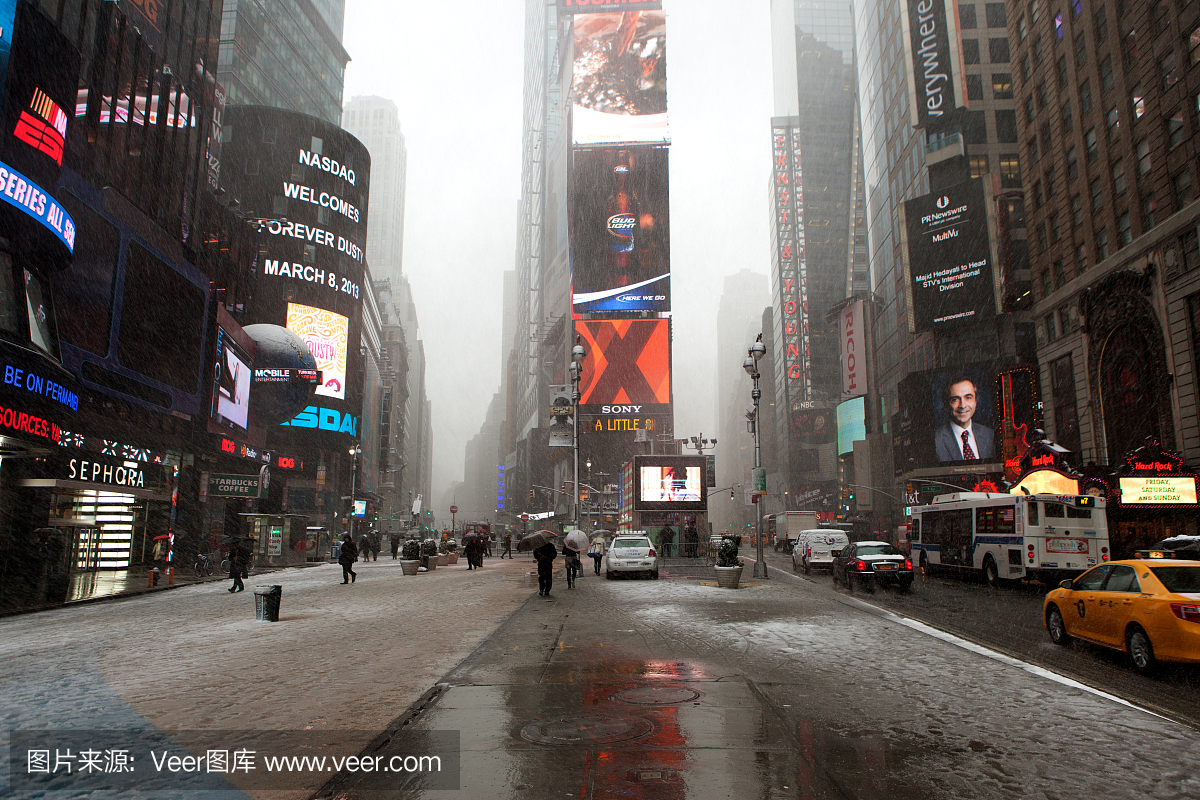 时代广场冬季
