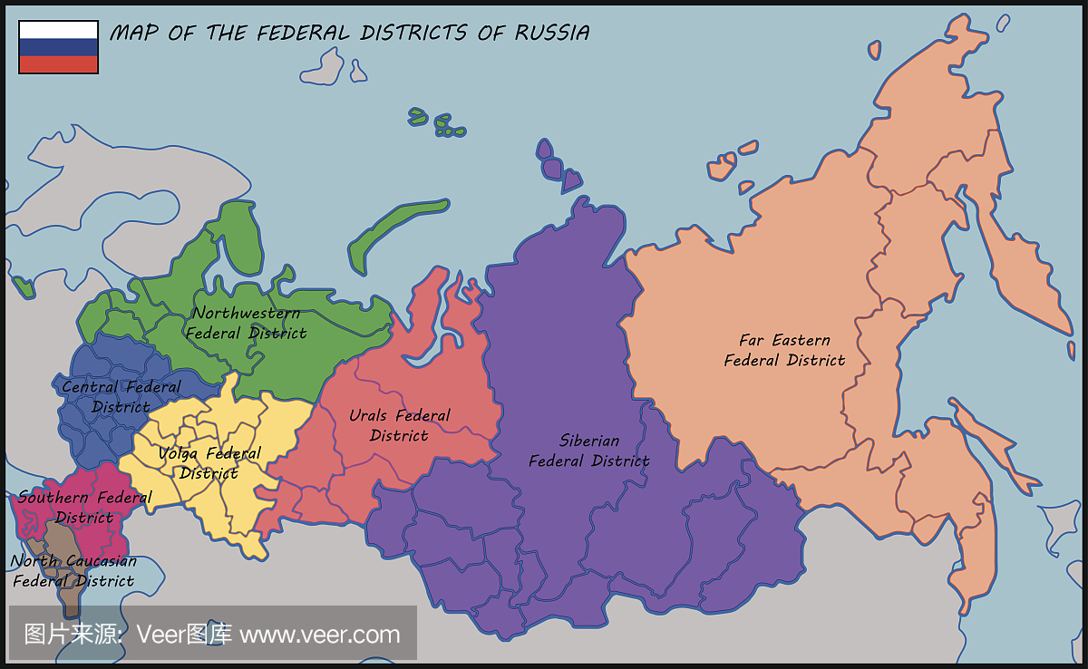 俄罗斯联邦地图