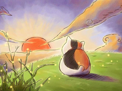 高清猫咪老师背景图
