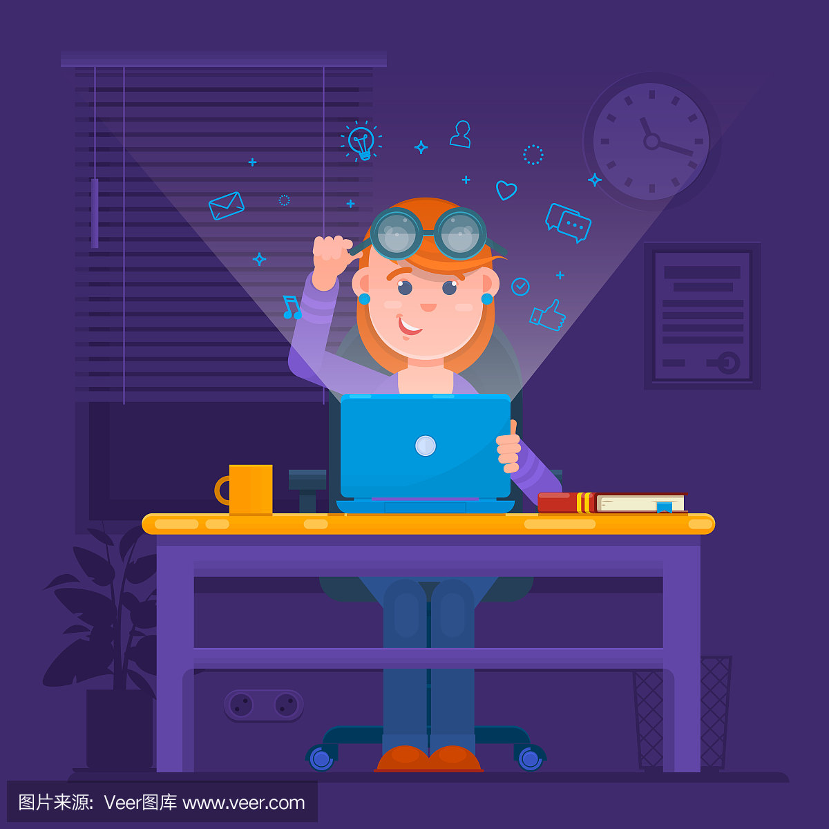 住宅房间,桌子,绘画插图,乌克兰