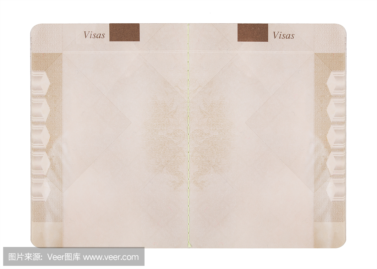 空的护照页面
