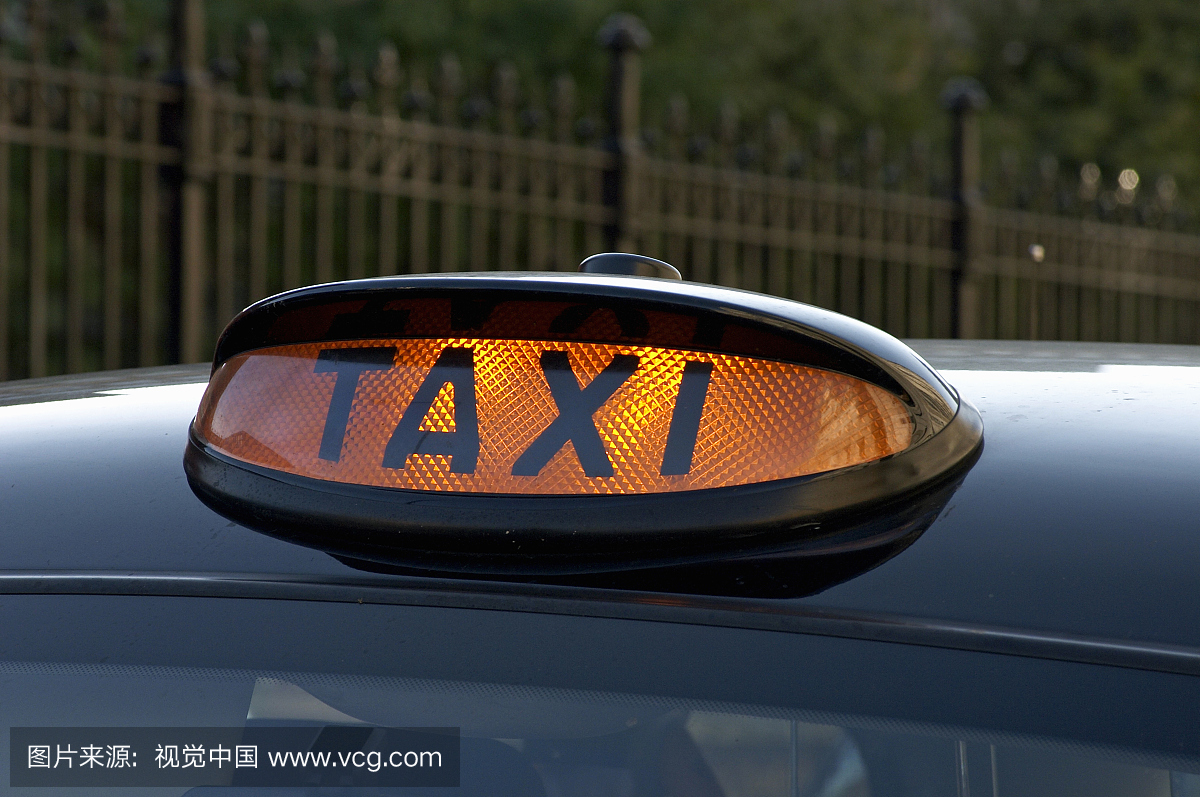 白昼,黑色出租车,汽车,英文字母
