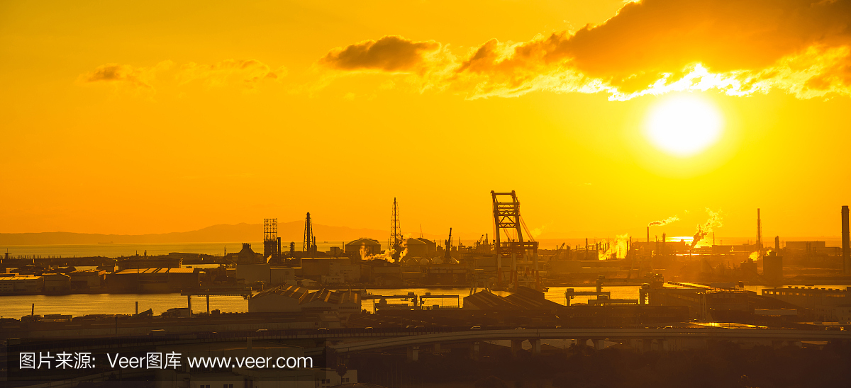 大阪市日本周边城市景观