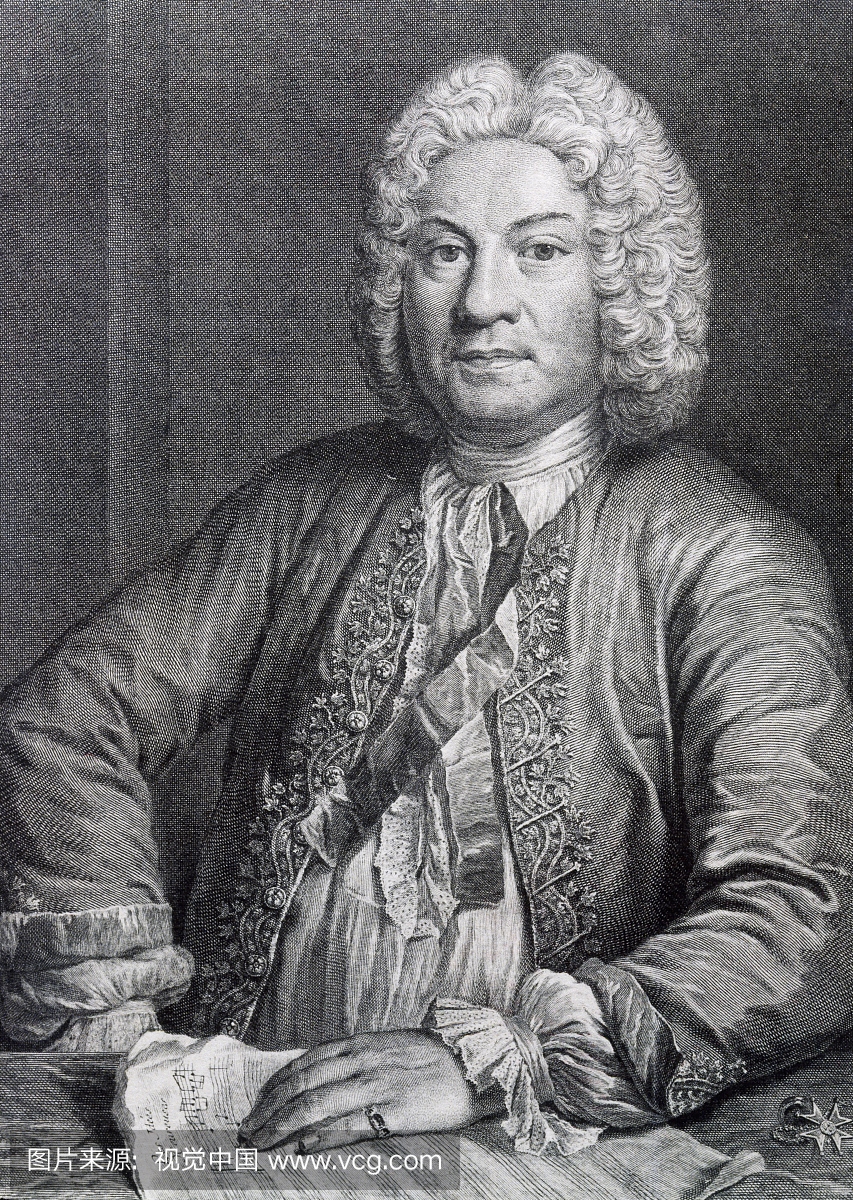 Francois Couperin的肖像(巴黎,1668年 - 1733年