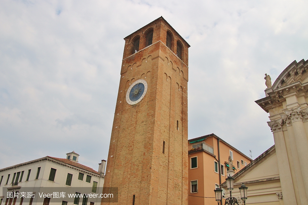 基奥贾中世纪的圣安德烈教堂,位于意大利威尼