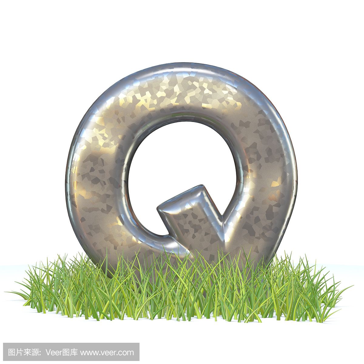 字母,草原,无人,英文字母Q