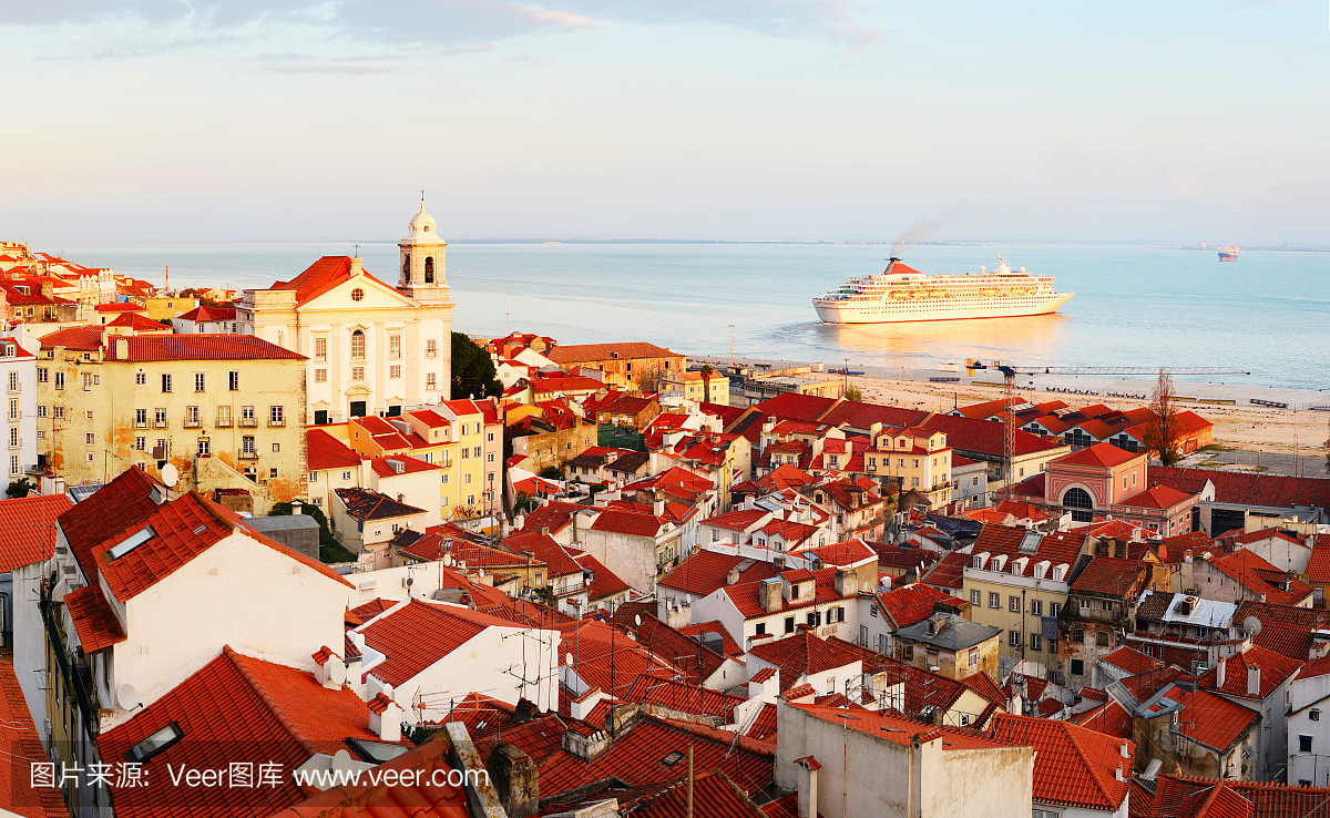 里斯本,葡萄牙首都,教堂,水平画幅