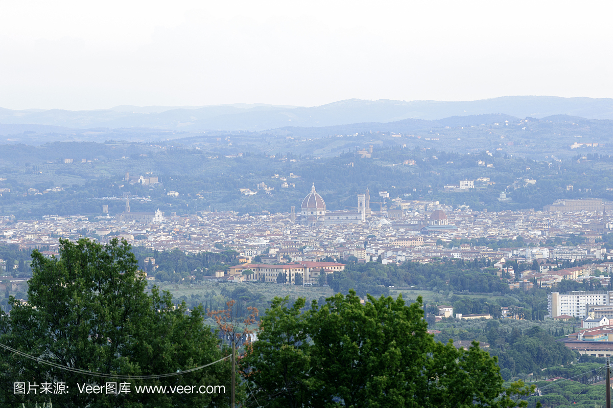 佛罗伦萨意大利的全景照片
