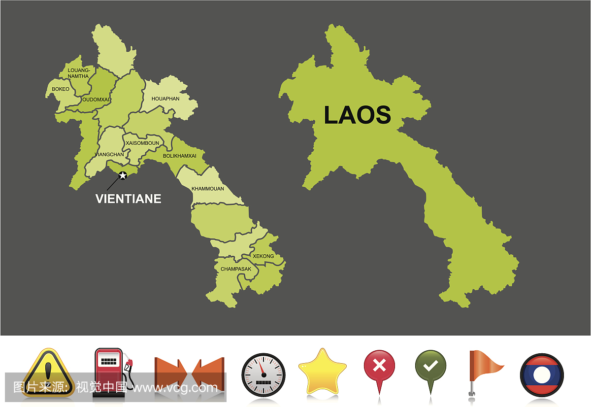 老挝导航地图