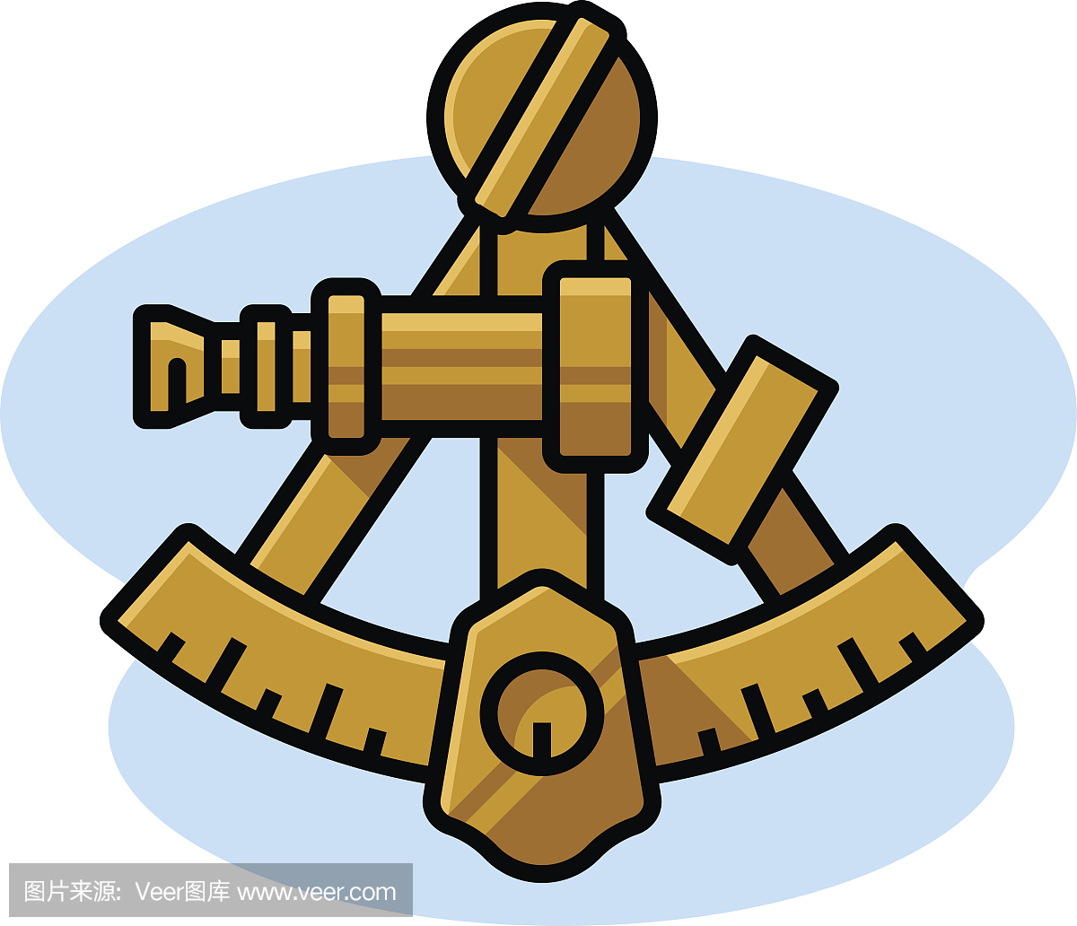 六分仪,圆的六分之一,六分,60度