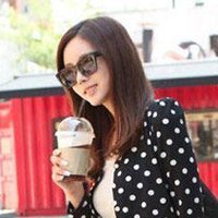 韩国时尚范儿戴眼镜的美女微信头像:哭泣得想-12kb