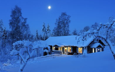 夜晚雪景壁纸下载,韩国首尔雪景壁纸,哈尔滨夜-19kb