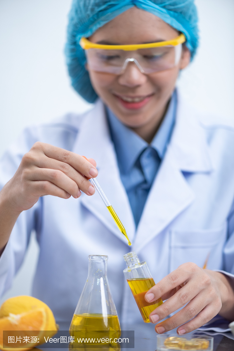 皮肤,科学家,绿色,化学制品