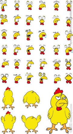 鸡年超可爱卡通小鸡