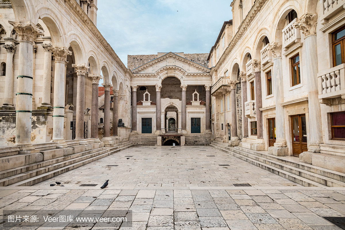 克罗地亚,克罗地亚共和国,罗马风格,罗马字体