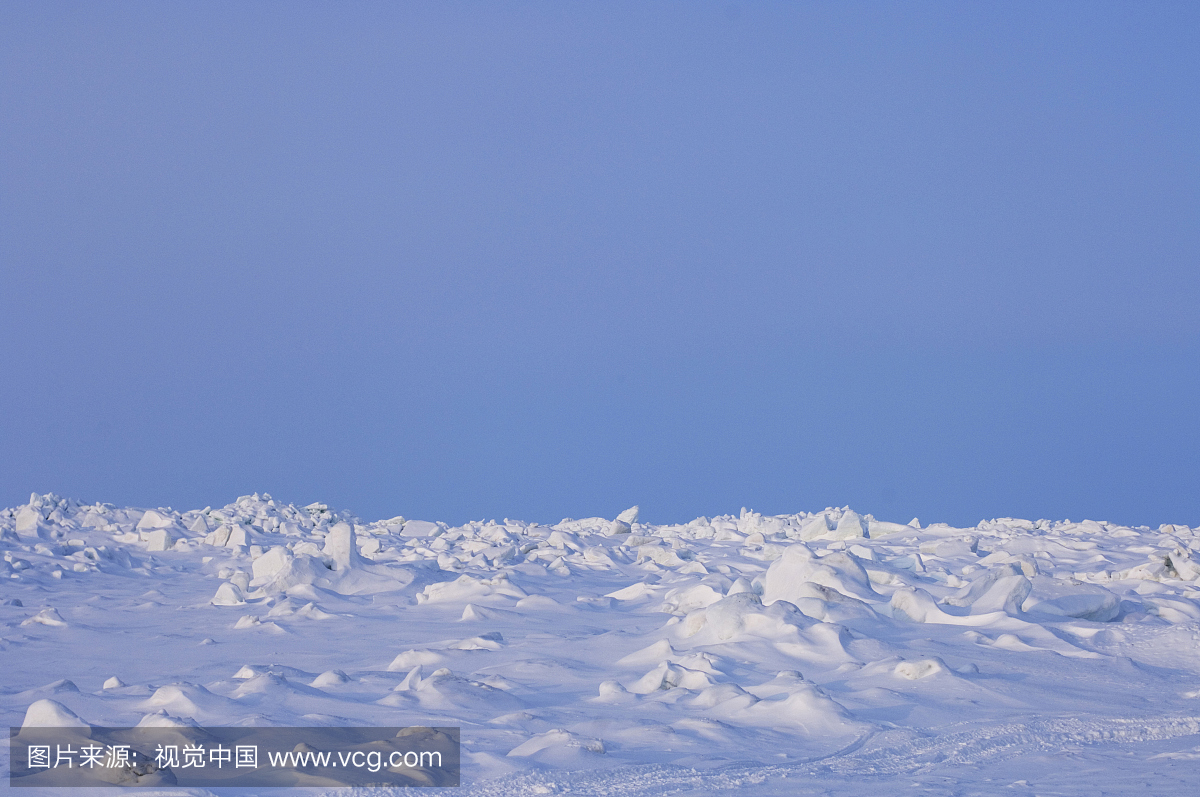 极地景观在楚科奇海附近,希望点,阿拉斯加,美国