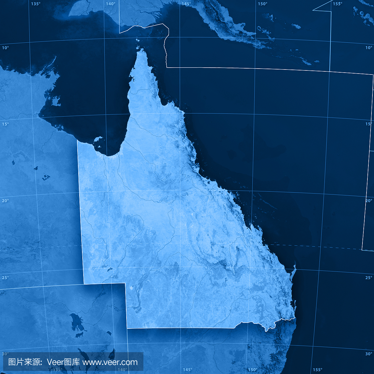 昆士兰地形图