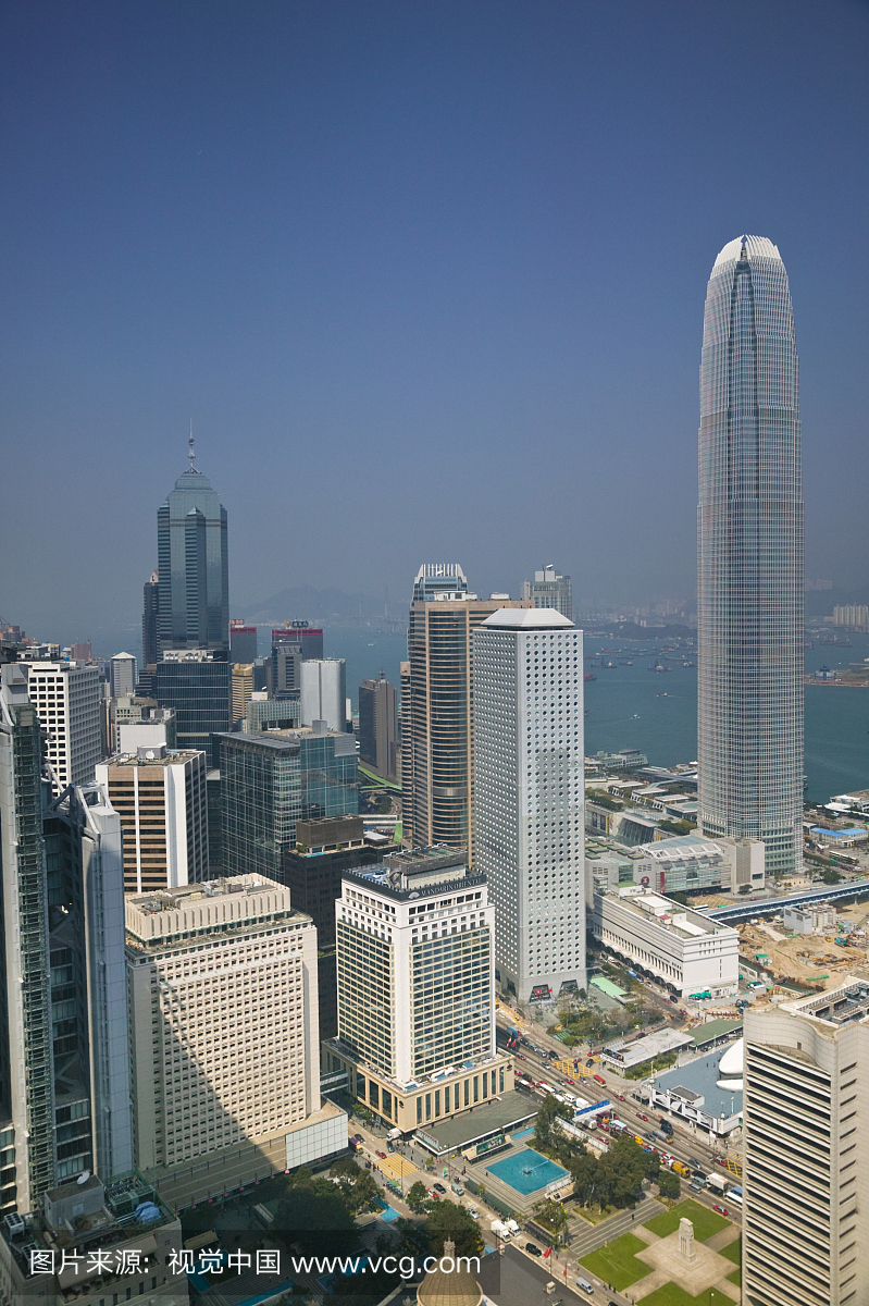 中国,香港,中央,国际金融中心,中国银行大厦雕像