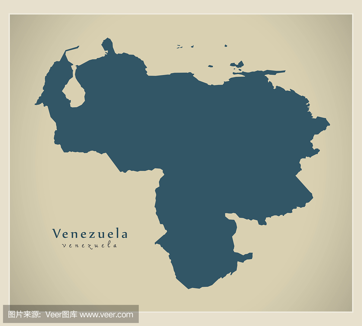 现代地图 - 委内瑞拉VE