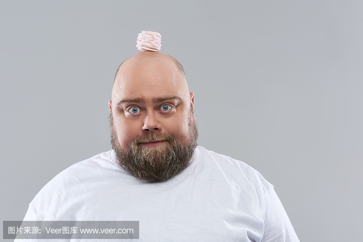 可爱的,仅男人,灰色,一个人