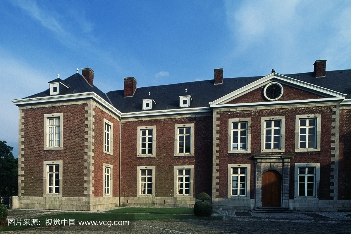 门面花园,Aigremont城堡,Seraing,瓦隆,比利时,