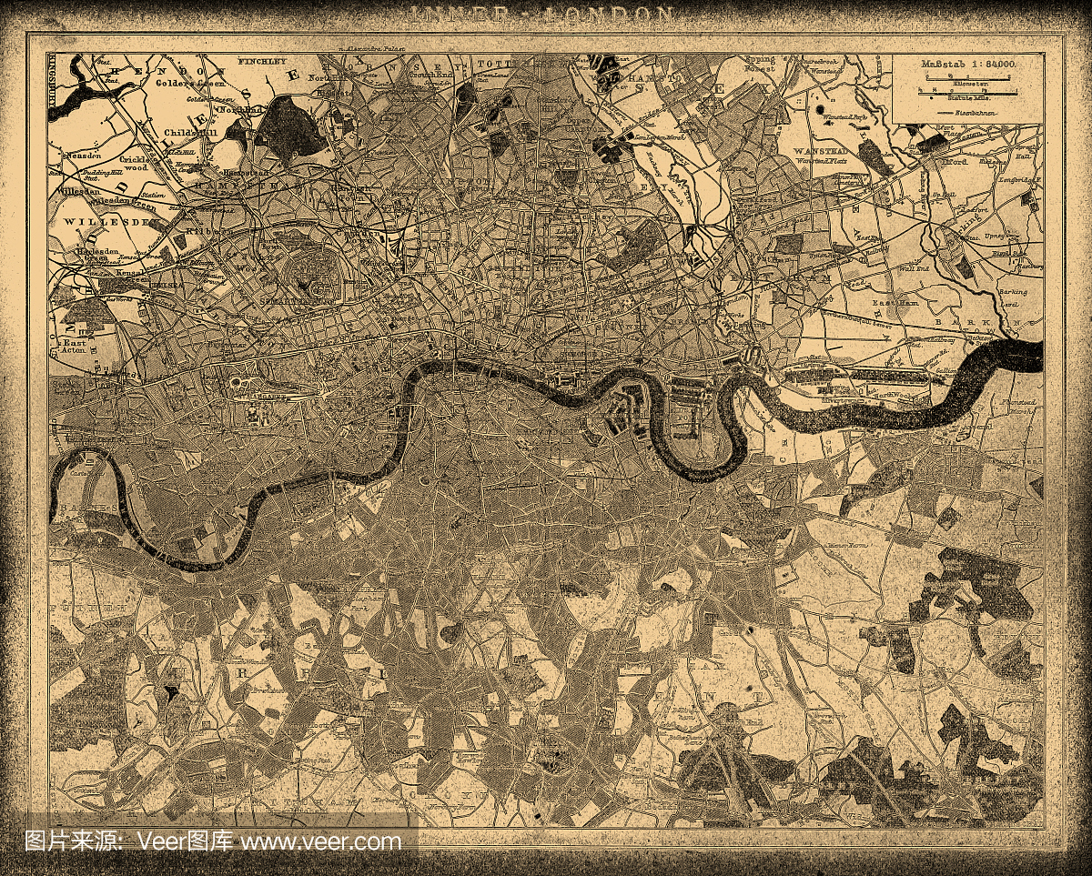 伦敦城市地图