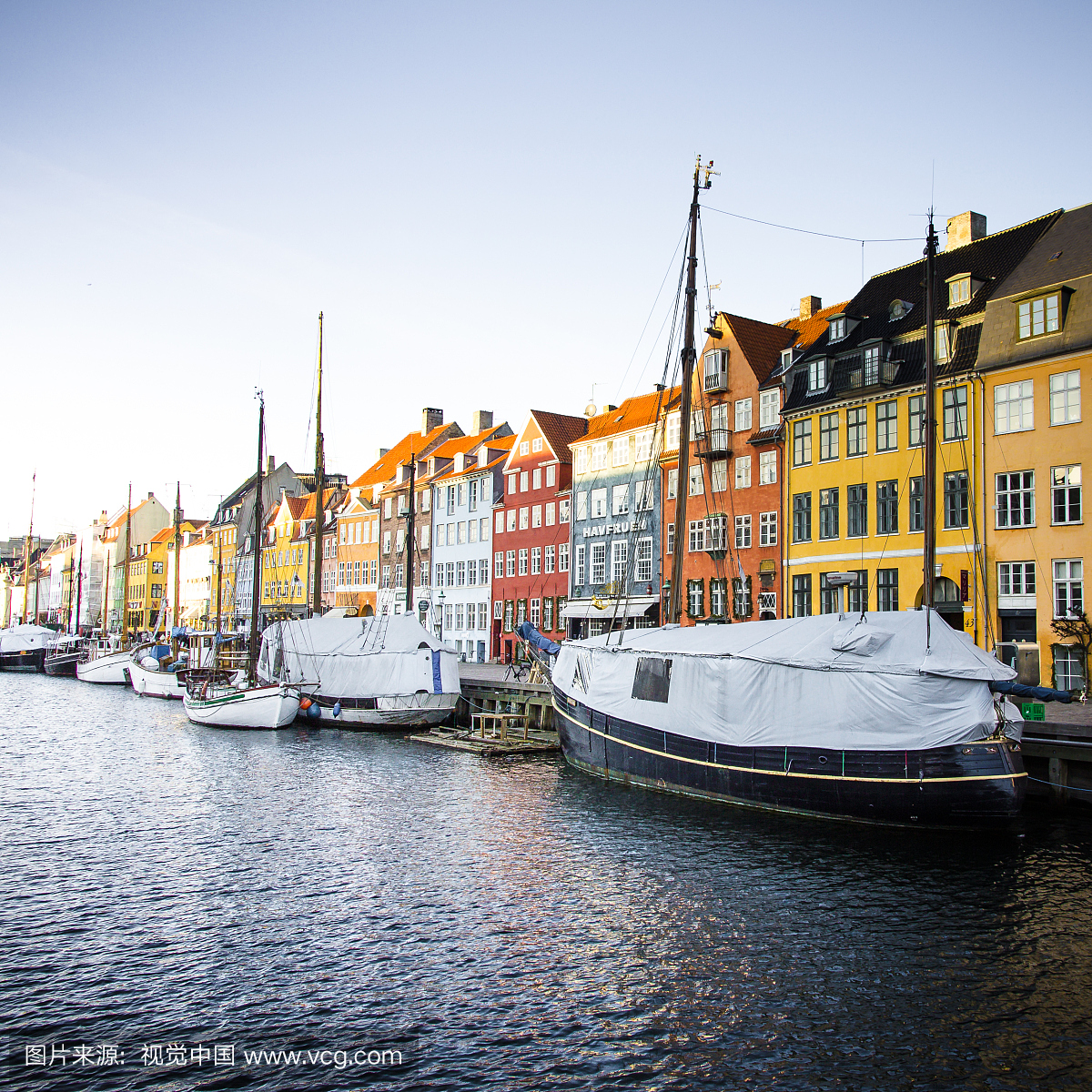 休闲船,哥本哈根,当地著名景点,丹麦