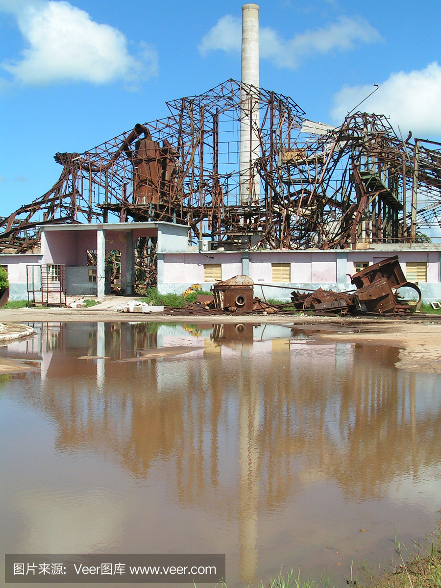 古巴的炼油厂被飓风摧毁