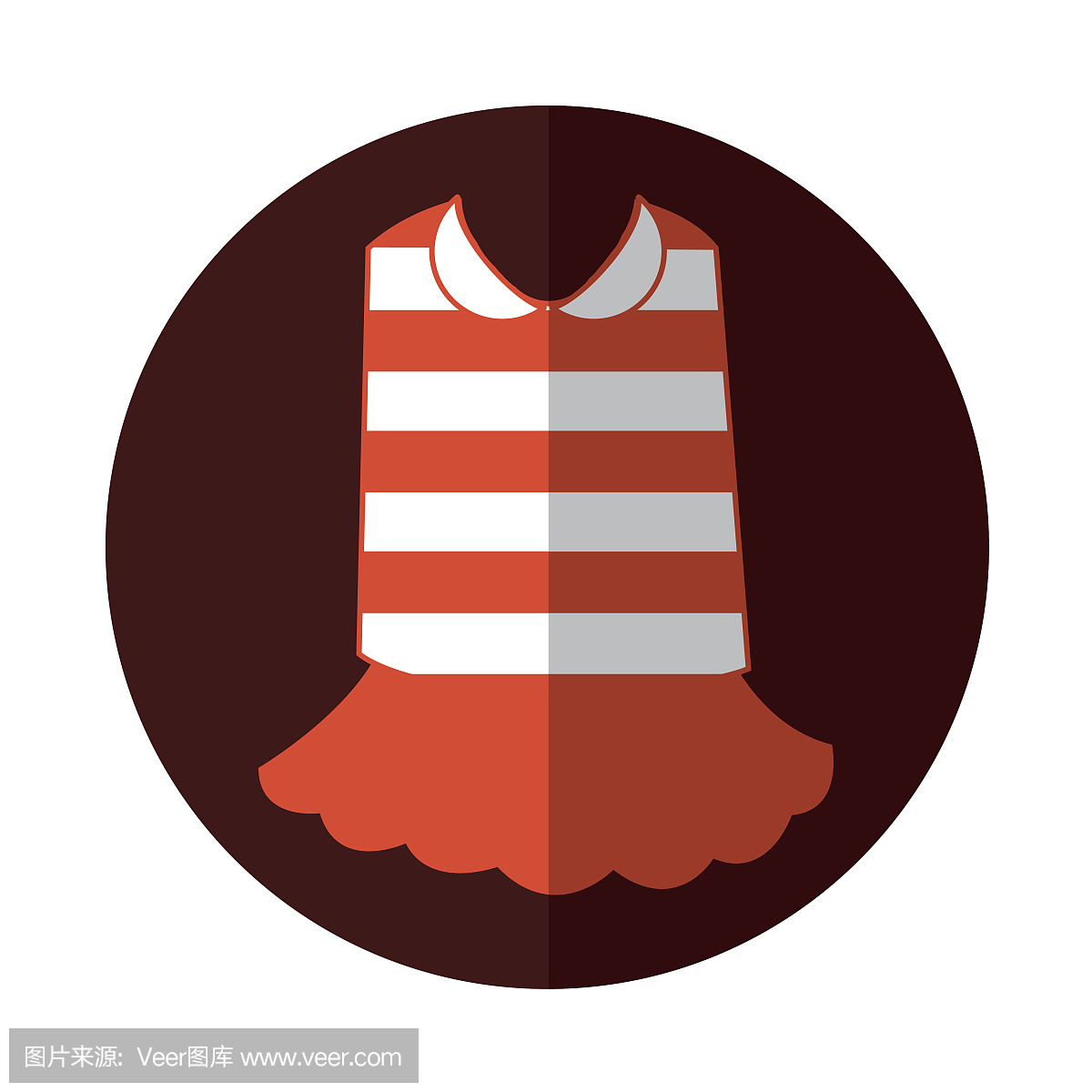 典型的法国服装图标