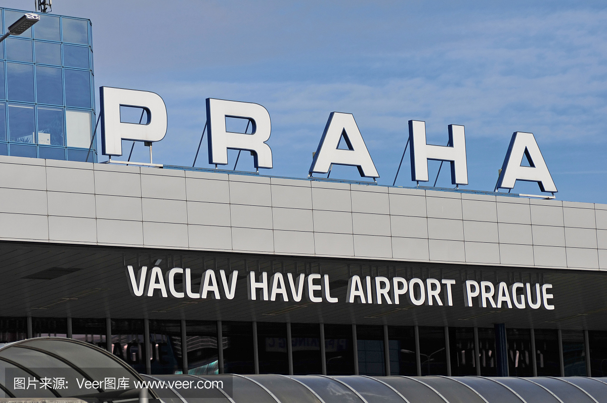 布拉格机场 - Vaclav Havel标志
