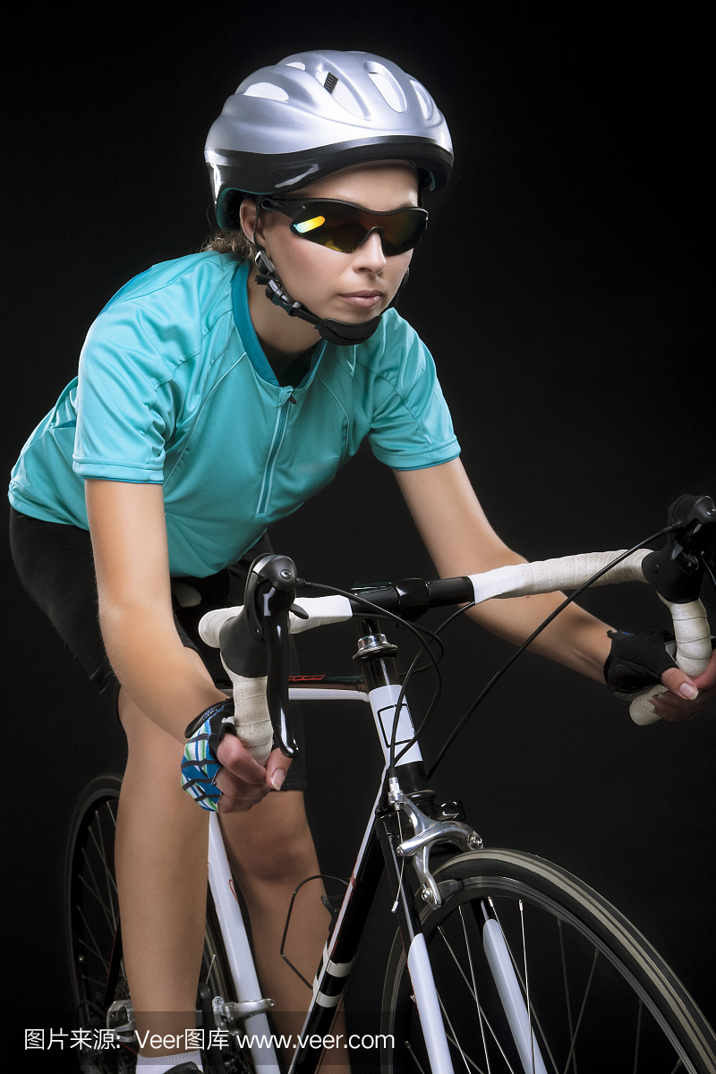 专业女性自行车运动员