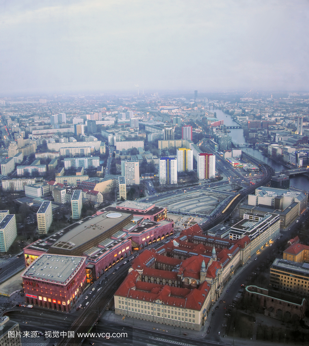 东柏林社会主义建筑鸟瞰图