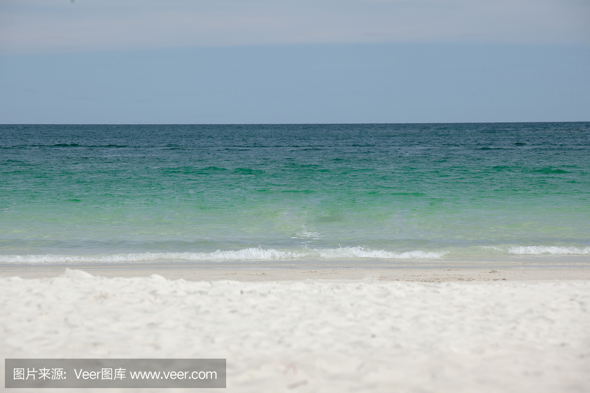 空海和海滩背景与副本空间,沙美岛,罗勇府,泰国
