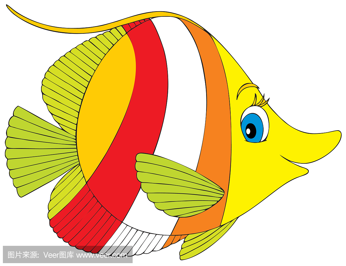 可爱卡通海鱼素材免费下载 - 觅知网