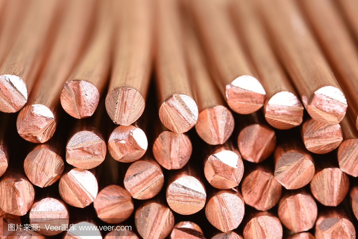 铜线原材料和金属工业和股票市场