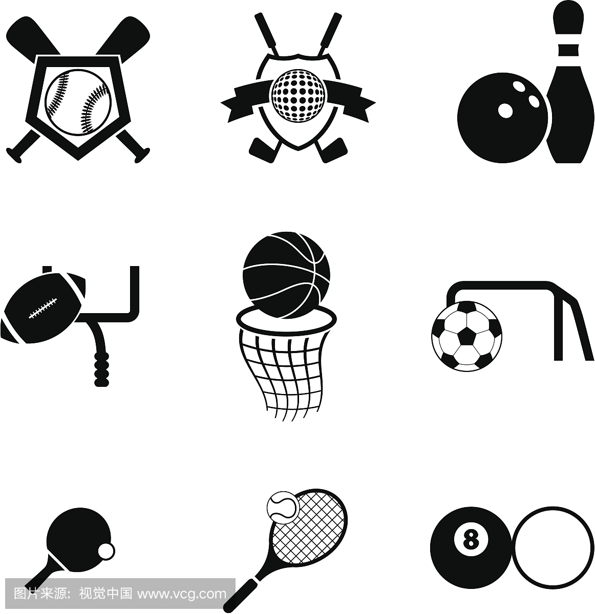 sportsblackandwhiteroyaltyfreevectoricons界外手球破门6图片
