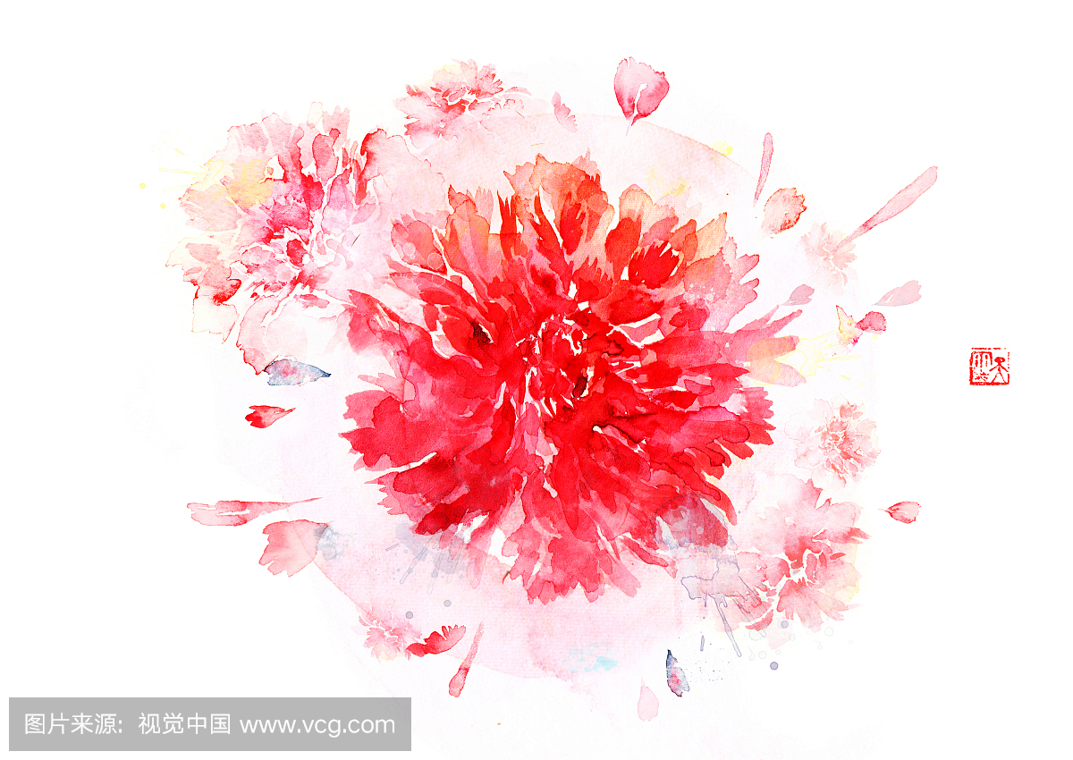 水彩画,水彩,水彩画颜料,水基画的